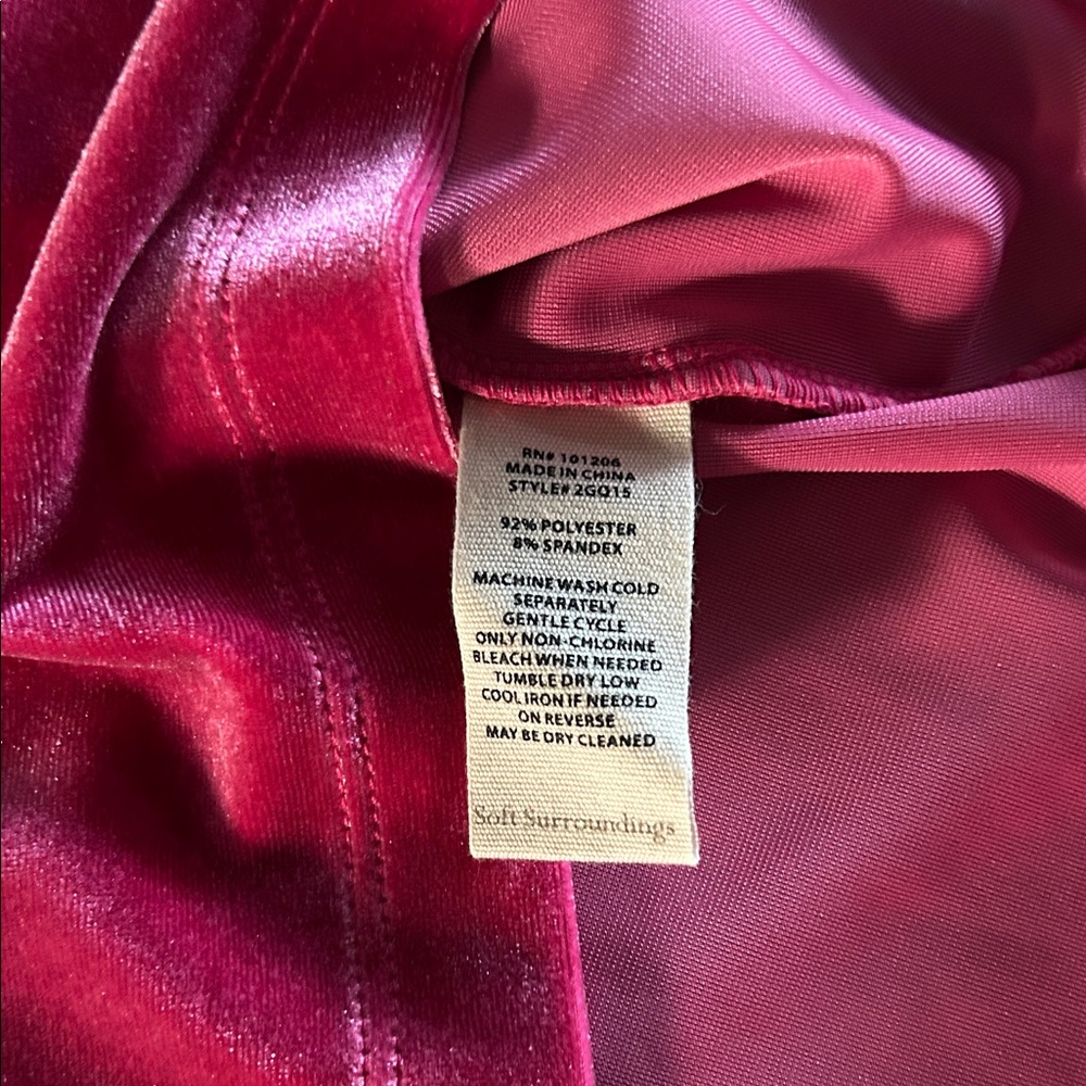 Soft Surroundings Velvet Off-Shoulder Top - Picture 5 of 6